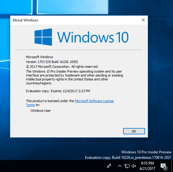 Windows 10 pro insider preview activation key